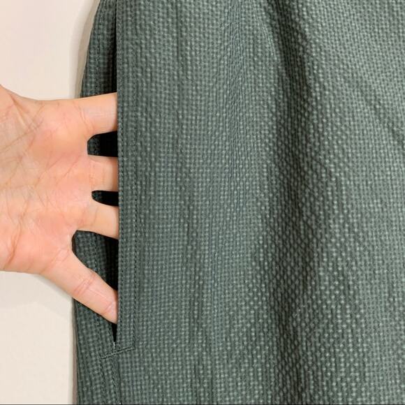 NEW Solid & Striped The Long Classic Swim Trunks (Sz L) Olive Seersucker - Picture 5 of 12